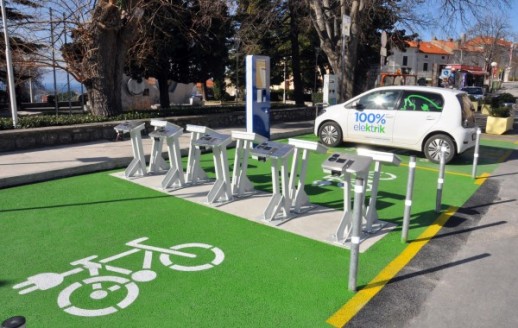 Station for Electric charging for e-bikes