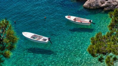 Natural beauty of Croatia with crystal clear Adriatic Sea