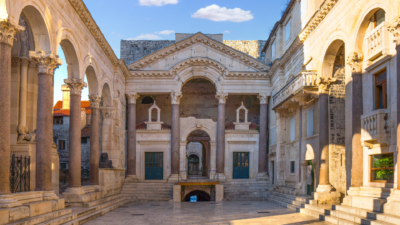 Diocletian’s Palace Peristyle Square in Split Old Town, Croatia